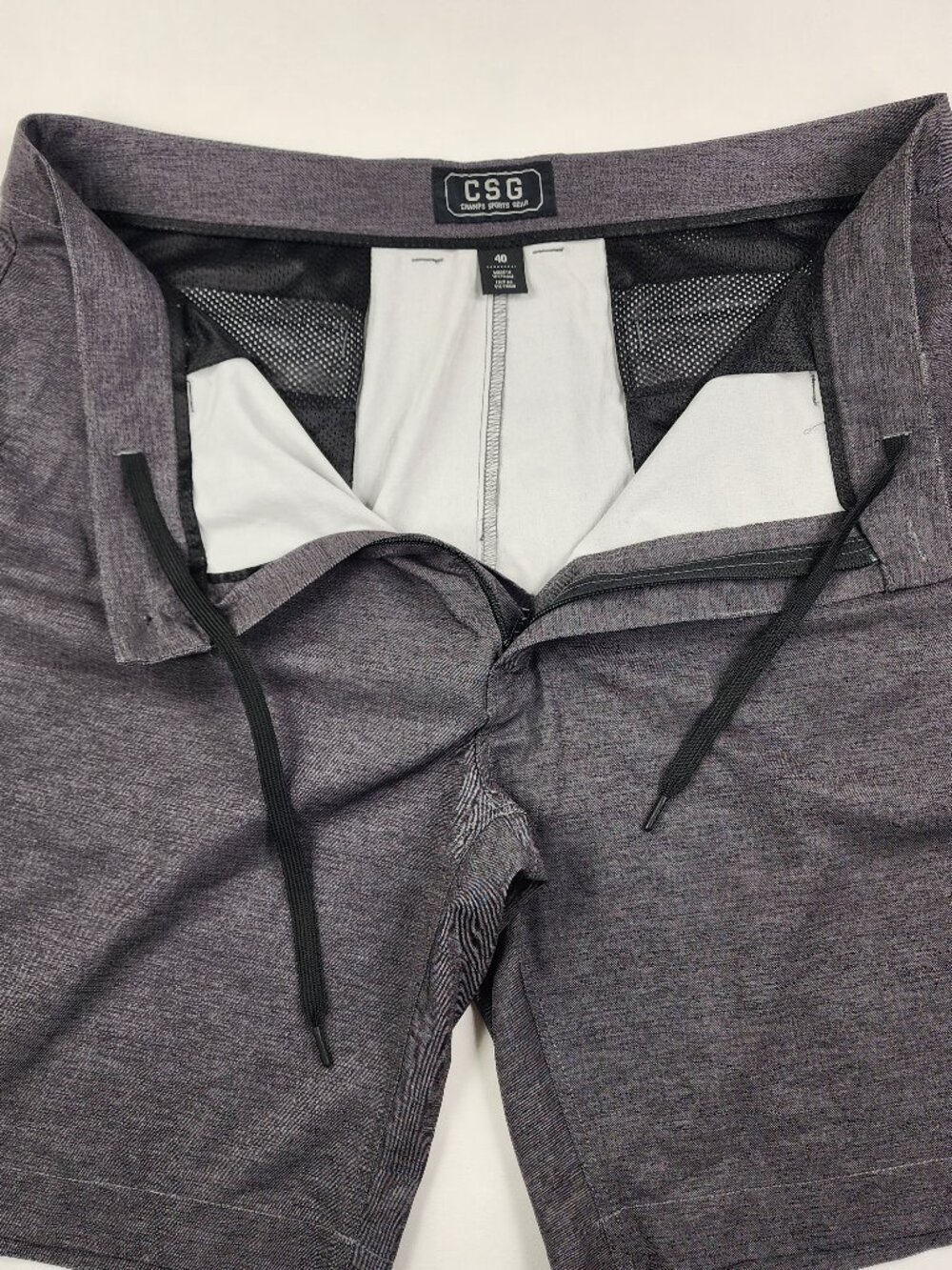 CSG Men’s Size 40 Gray Quick Dry Shorts Pockets Summer Fall Lightweight Flex